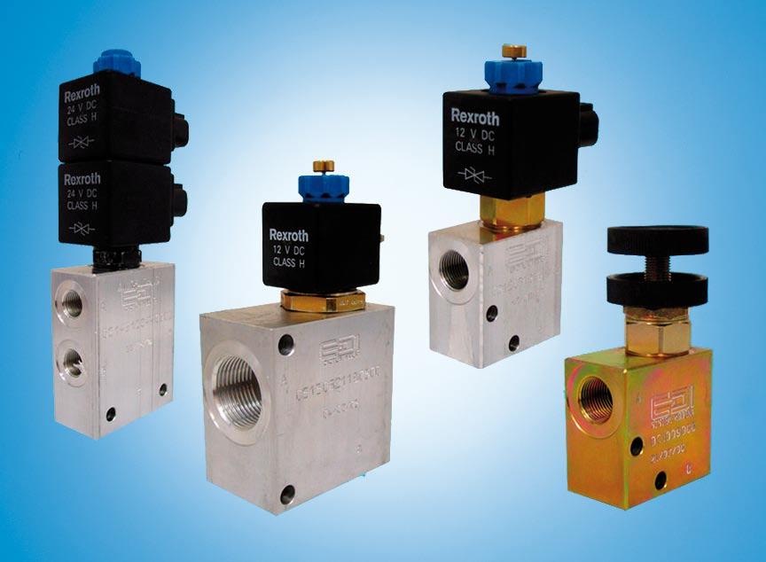 The standard configuration is for inline mounting, with BSPP or SAE threaded ports: flanged versions are available on request, as well as special ports dimensions (ISO 6149 with o-ring, JIS 231-90