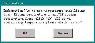 It is recommended that do not do constant temperature test if the test temperature lower than 100.