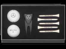 6 magnets measuring approx. 2.2 x 2.2 cm. B6 604 1558 9.00 Golf git set, large. Black/white.