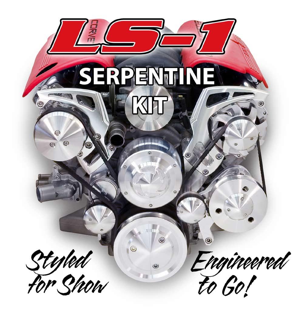Revised 9-8-08 Chevy LS-1 - LS-2 Serpentine Kit Installation Instructions Kit #20065 (Corvette LS-2 with Power Steering) Kit #20075