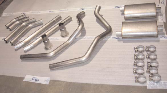 S&P 67-69 headers are designed to clear the 605 steering box as well as rack and pinion kits.