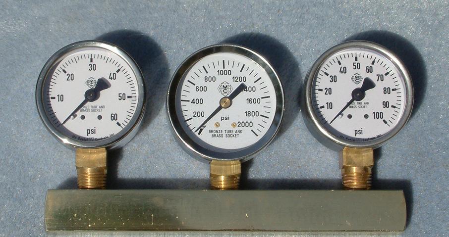 PRECISION PERFORMANCE Pressure Gauges - CO2 Regulators, Spray Booms, Upgrade. Durable stainless steel case with brass internal parts.