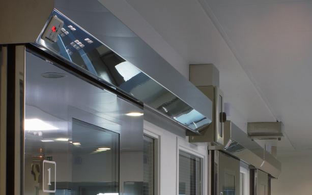 GEZE SLIDING, TELESCOPIC AND FOLDING DOORS Hermetic sealed sliding doors (HT) Tightly sealing for particularly sensitive areas This tightly closing linear sliding door system from GEZE was developed
