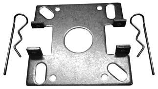 - galvanized steel Fastering plate for the DoorHan tubular motor, series 35 and 45, without emerging opening