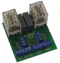 Rolling systems automatics accessories 5 GC2 Group control board GC2 for the control of 2 electric operators with help of common switch and separate buttons for each operator.