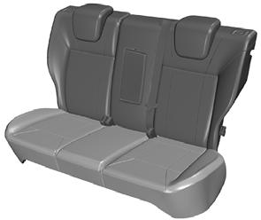 Seats Lower the head restraints. See Head Restraints (page 72). Type 1 1 1 2. Fold the seat backrest forward.