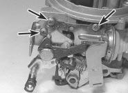 8 Unscrew and remove the main jets, again having noted their fitted positions. 9 Dismantle the carburettor lower (main) body as follows.