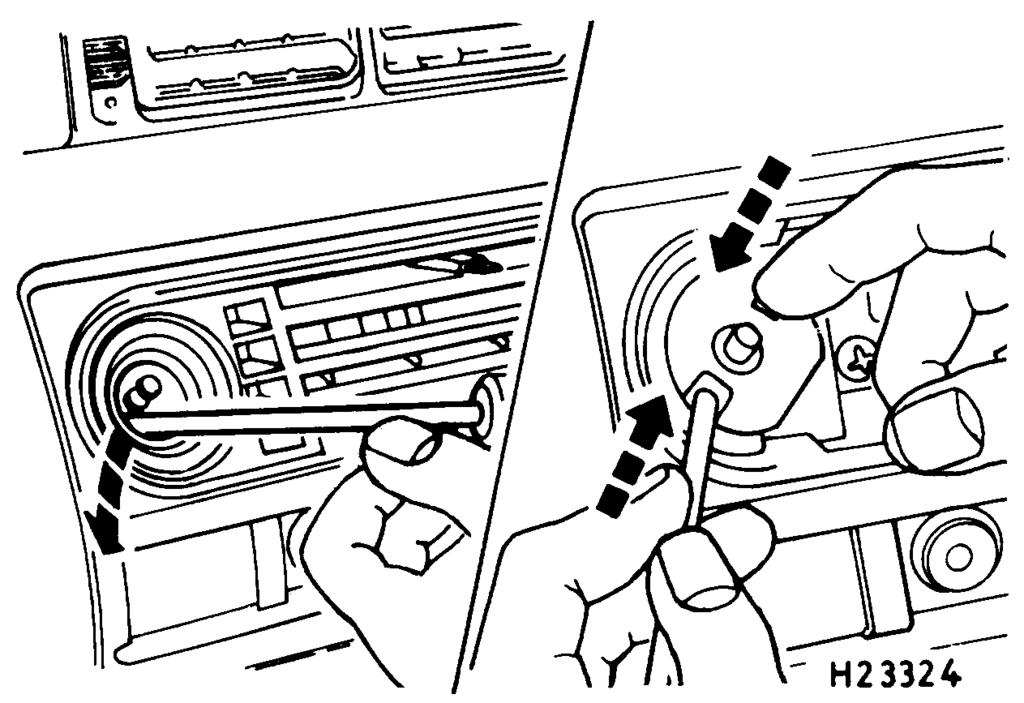 20 To remove a switch, carefully prise it from its location using a thin flat-bladed screwdriver, then disconnect the multi-plug (see illustrations).
