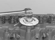 1595Ford Fiesta Remake 2A 6 HCS engine in-car repair procedures 7.25 Cylinder head gasket top-face marking ( OBEN ) 7.