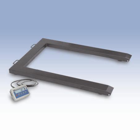 PALLET SCALES Pallet scales are stable and prooved 4 load cell constructions designed for weighing of pallets. The load can be placed on the platform by average fork-lift truck.