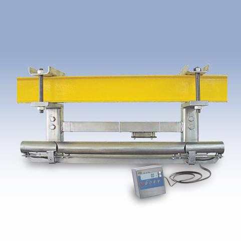 OVERHEAD TRACK SCALES Designed for weighing loads which move on tracks of scales. Scale can cooperate with device for evaluating meat content. LCD backlit indicator installed on a wire.