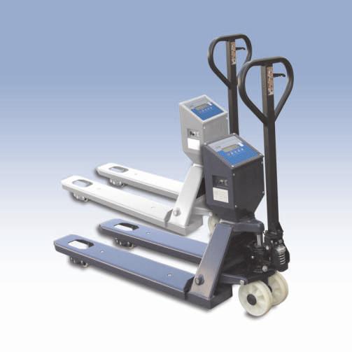 TRUCK PALLET SCALE Truck pallet scale is designed for fast and accurate mass measuring of loads with multiple tarring in all measuring range. The truck is powered by batteries.
