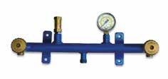 cylinder coupling manifold kit A Composition: A - High pressure reducer: Max inlet pressure : 16 bar Outlet pressure : 1,5 bar B -