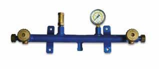 according to UNI 7131 - safety relief valve - manometer 2 Inlets : W 20 x 1/14 left M 1 Outlet : W 20 x 1/14 left M (central) 030444 2 inlets without flexible hoses 1 030447 2 inlets without flexible