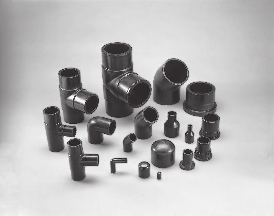 Polythyln Piping Systms PE 100 Spigot Fittings for lctrofusion an butt