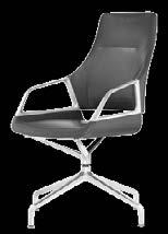 Graph Conference chair Upholstery material 60 63 66 67 74 87 Medium-height backrest 43 102 62 64 ( 16⅞" 40⅛" 24⅜" 25¼") 301/5 Swivel-mounted, one-piece seat and back frame, fully upholstered, with