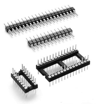 DUAL-IN-LINE HEADERS Shrink DIP Headers and Strips Solder Tail Series 162, 862 862...180 High density DIP headers and strips for devices featuring.019 DIA..057 DIA..142 Series 162 DIP headers use.
