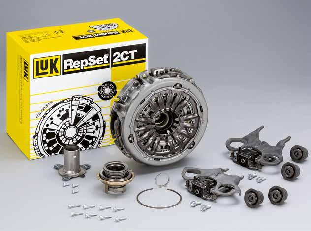 2 Description and scope of the LuK RepSet 2CT 2 Description and scope of the LuK RepSet 2CT The LuK RepSet 2CT (twin clutch technology) includes all of the components necessary to replace the double