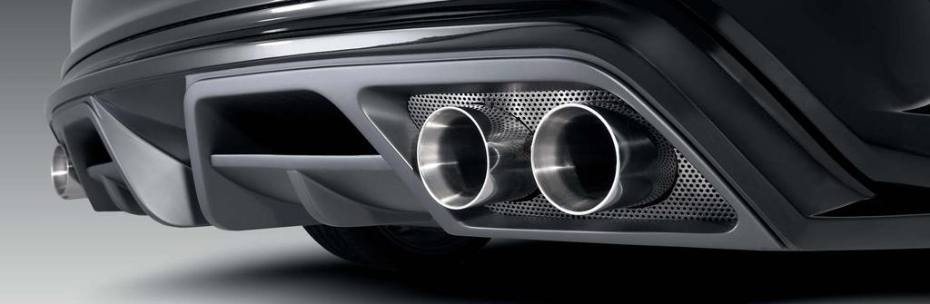 PIECHA QUADRO Stainless steel exhaust systems With 4 oval 115 x 85 mm tailpipes. Powerful sonorous sound.