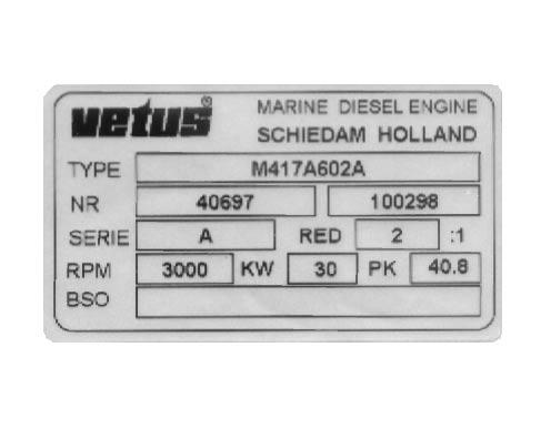 Engine description General 2 VD01077 VD01048 VD01049 Engine data tag