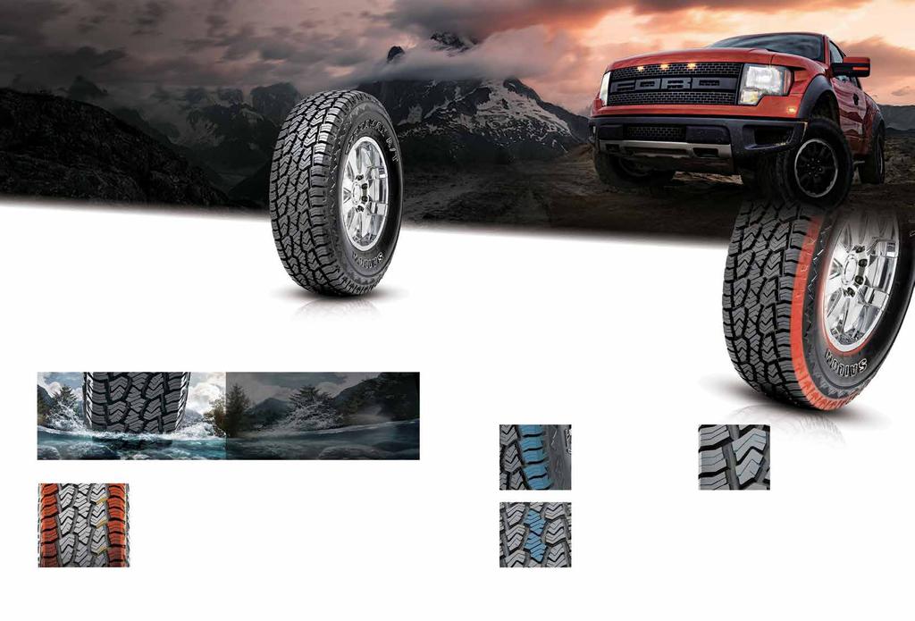 ON OFF ROAD LIGHT TRUCK & SUV TYRE TERRAMAX A/T The NEW Terramax A/T 3PMS is designed to deliver superior traction for SUVs, pickups and vans, both off and on the road.
