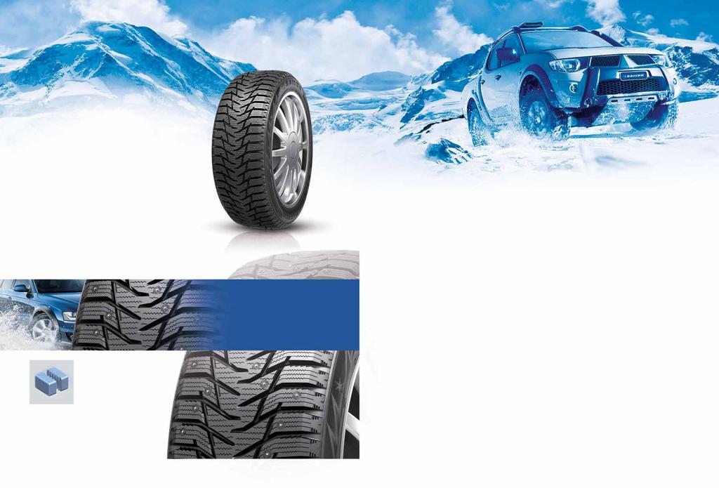 NEW STUDDABLE WINTER TYRE NEW FOR 2017 ICE BLAZER WST3 Ice Performance Snow Performance Dry Performance Ride Comfort Quietness Special Tread Compound The winter tread formula allows the tyre to