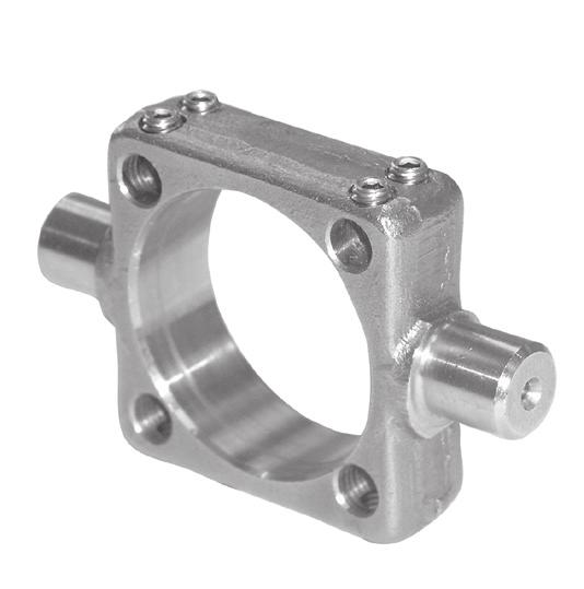 DIMENSIONS, WEIGHT (kg) Oscillating Clevis for Cylinders with Piston Diameters 32 to 125 mm A B C D E F G H J H7 N R weight catalogue number 32 M10x1,25 20,0 13,0 43,0 57,0 28,0 10,5 14,0