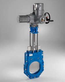 built-on control valve With pneumatic drive and built-on positioner With extensions: Non-rising stem extension Tie rod and slide rod drive for submersible