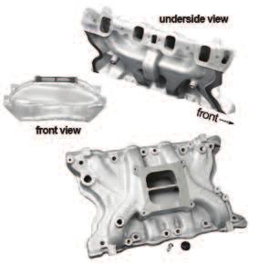 SB Ford 351M/400 8010 SB Ford (Lo-Profile) 221-302 8124 SteaLth manifold Stealth is two manifolds in one; it provides all of