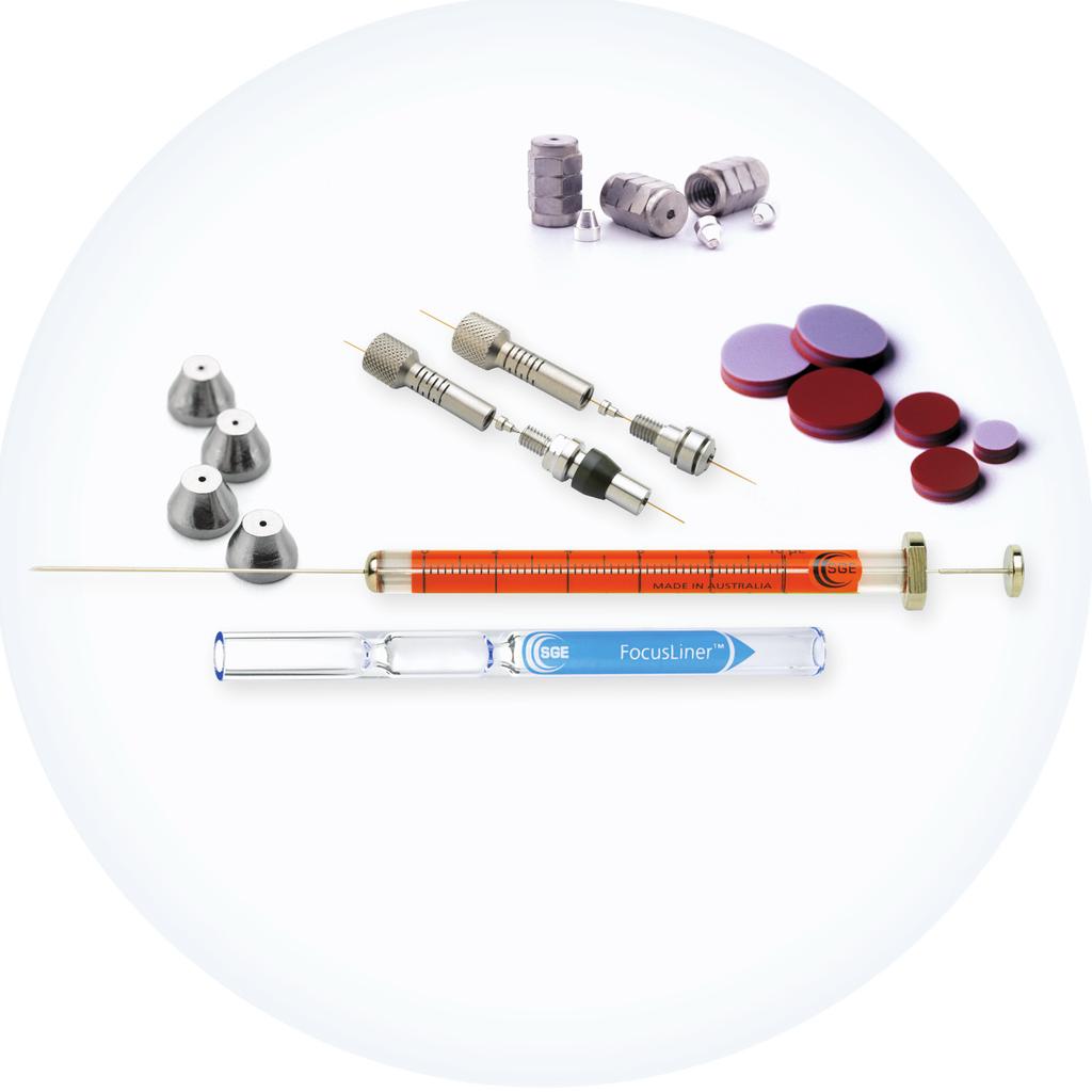 GC Supplies - Varian/Bruker Instrument Quick Pick Guide Syringes Septa