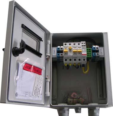 GRID CONNECTED INSTALLATION RESIDENTIAL APPLICATION INDOOR CABINET SOL R CABINET - For junctions, protection and cut-off