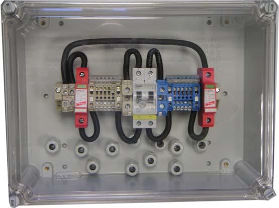 GRID CONNECTED INSTALLATION SOL R STRING AND GENERAL PROTECTION & CONNECTION BOX SOL R STRING BOX CC CABINET - For protection and cut-off devices, junctions of cabling coming from the modules, -