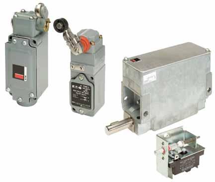 .11 Limit Switches Special Purpose Limit Switches Special Purpose Limit Switches Special Purpose Limit Switches Product Description Features Special Purpose (Type F), UL Listed Rotating Shaft (Type