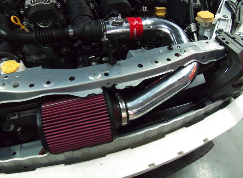 Along with an increase in power, the intake also provides a nice deep, rich intake tone over the stock setup.