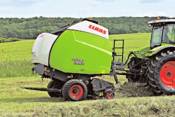 The CLAAS VARIANT was the first round baler on the market to offer a 83 inch ( 2.10 m ) pickup.