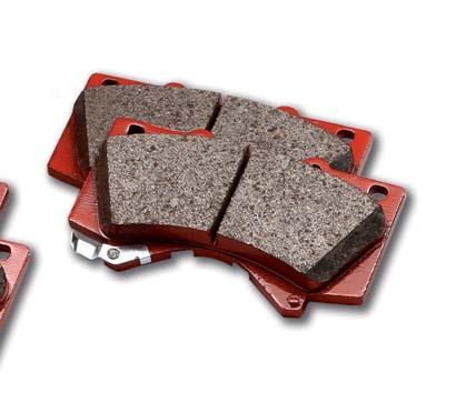 Direct replacement for stock pads Made from an aramid/ceramic-strengthened compound, delivering an optimum combination of hot and cold friction Pre-scorched to aid