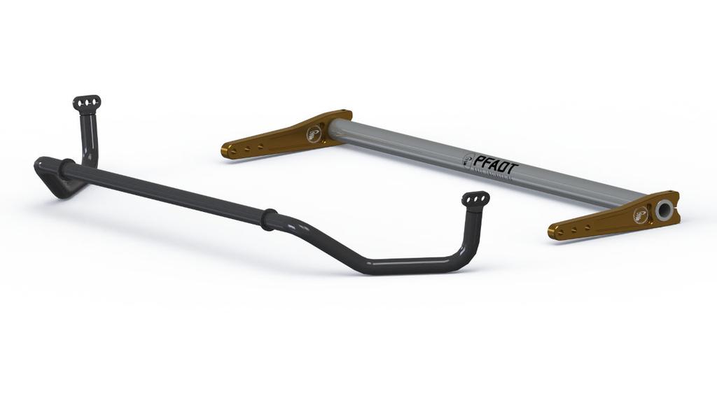 These racing sway bars are engineered to be a lightweight,