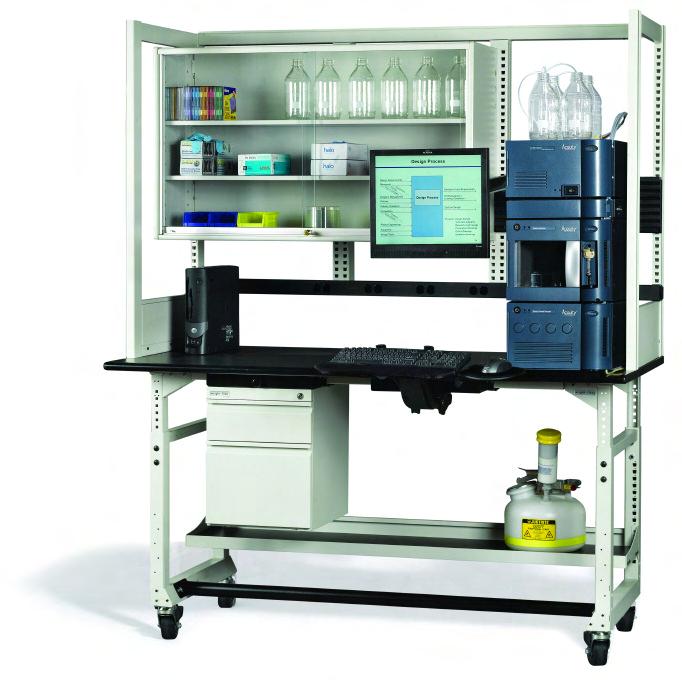 TechBench modular bench system Strong, durable, modular steel TechOrganizer Modular overhead storage available with glass or steel locking