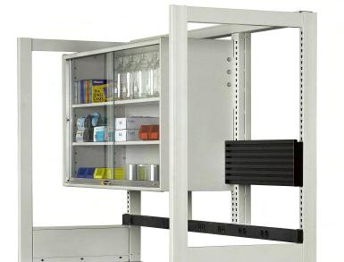 Storage and Technology Management Accessories Maximizing the use of vertical space, this