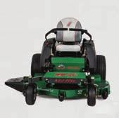 top» Mower deck features professional-grade spindles, C-channel anti-scalp brackets, adjustable leading edges and welded, reinforced front and trim-side edges»
