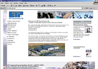 Technical information Information on www.etp.se On the homepage there is updated information about the products, new products, mounting instructions and links to most of the ETP representatives.