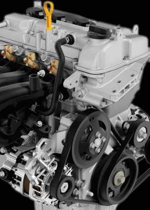 To boost fuel efficiency, torque loss has been reduced by 40% to enable light and smooth