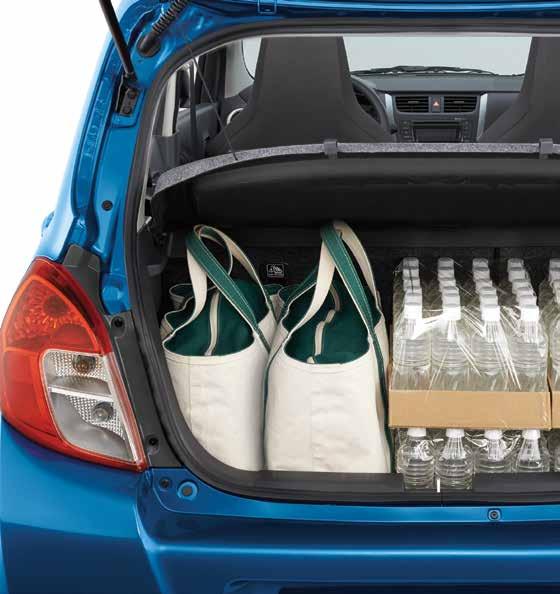 Extra Luggage Welcome You can pack more into every trip with the Celerio s 60:40 split