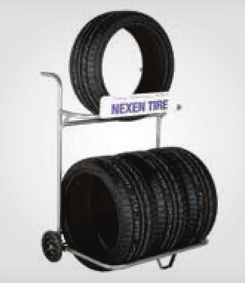 It is perfect either for a small showrooms, to display 2 tires, or for a large showroom, to display your different tire brands.