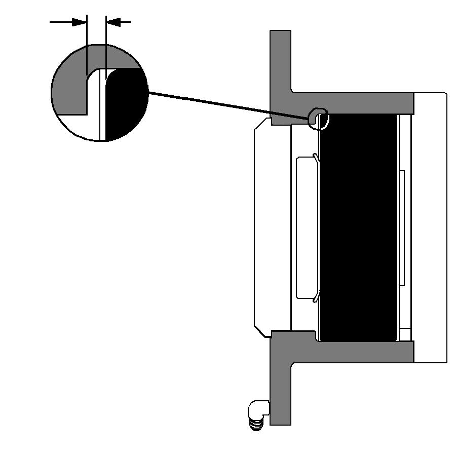 It is recommended to check internal radial clearance of bearings with a feeler gauge. a. Rotate rotor several times to seat bearing rollers. Right side bearing should be mounted with minimum 0.