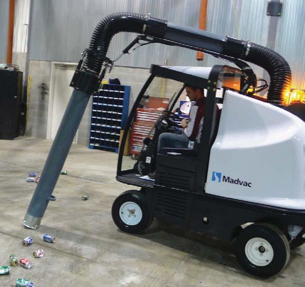 is a high profile, cost-efficient cleaning machine that safely and effectively cleans city sidewalks, parks and streets.