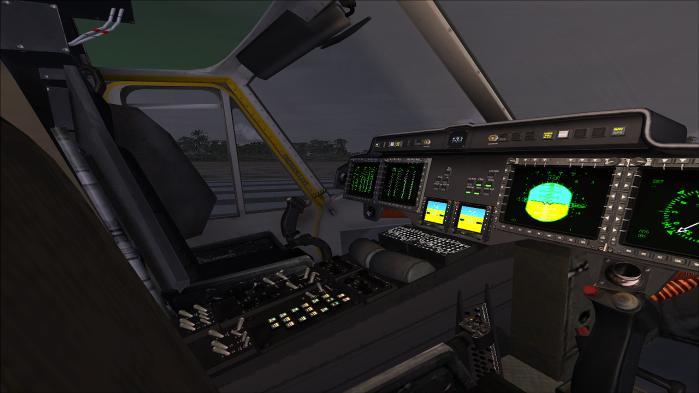The virtual cockpit is as the cabin and external model, made with an eye for the details, multiple animations, superb depth, great finish and good quality gauges and textures.