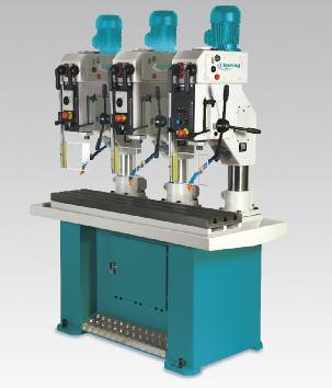 Clausing/Ibarmia Multi ead, ixed Table and Oversized Table Drills Clausing Ibarmia Industrial Drilling Machines mounted to a fixed or oversized table offer greater ease in positioning the workpiece