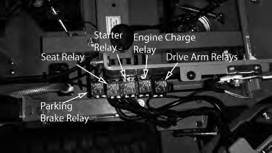 On most models, the red wire coming out of the engine is the charging wire from the alternator. Check for. -. volts dc at this wire with engine at full throttle.