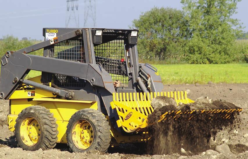 MATERIAL BUCKETS BBW & BB SERIES The BB Model is designed for tractors ranging from 30 to 60 HP (22-45 KW) or for small skid steer